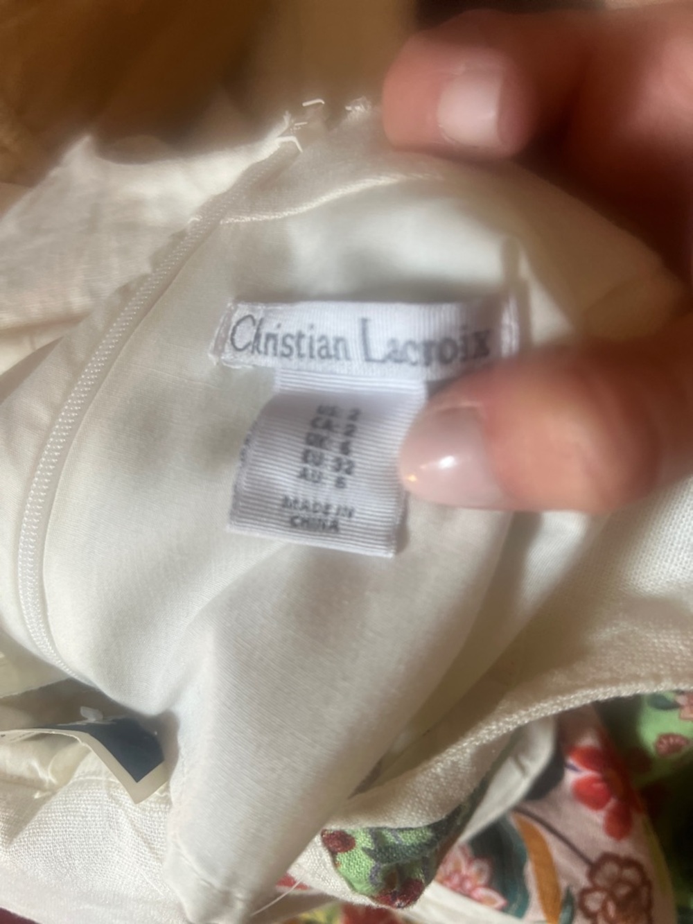 Brand New With Tags Christian LaCroix Floral Panel Linen-blend Midi Dress, Gorg! - Picture 15 of 15